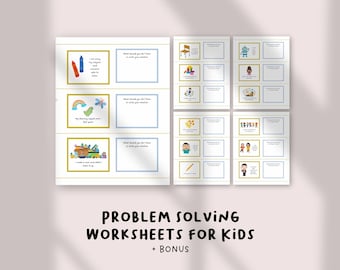 Problem Solving Worksheets for Kids | Critical Thinking Activities | Printable Decision-Making & Logic Practice, Homeschool Material