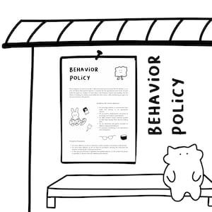 Daycare Behavior Policy Template | In Home Daycare | Edit With Canva