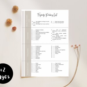 Diário de controle de lista de embalagem editável da FlyLady: versão minimalista