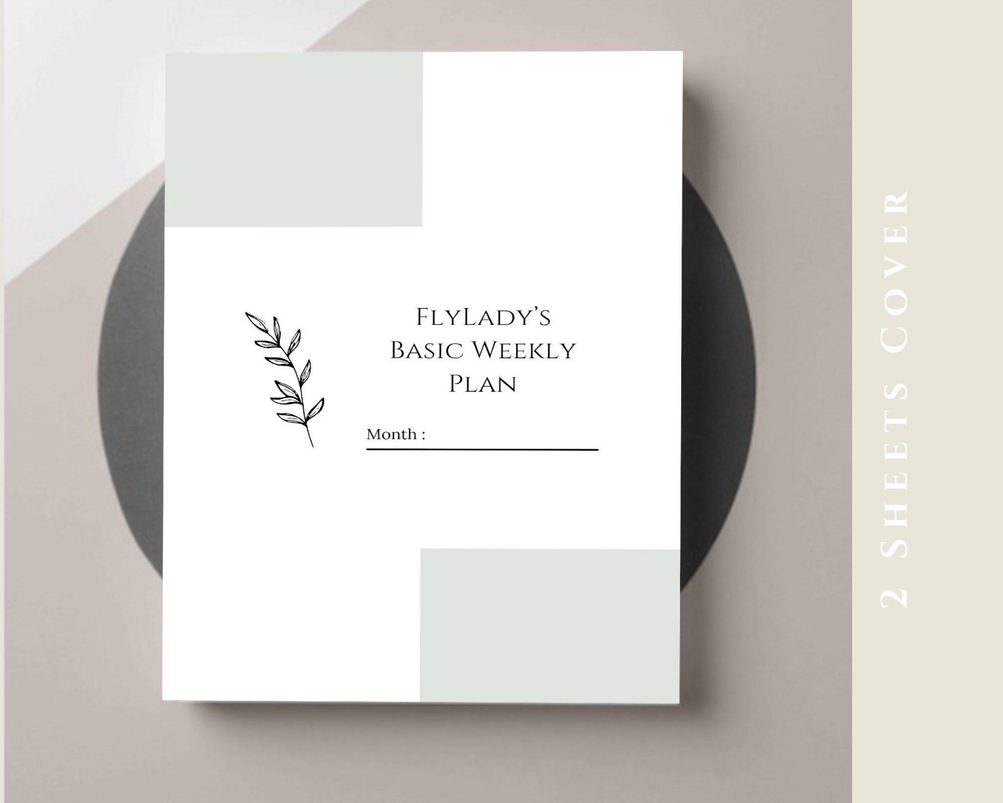 Editable flylady basic weekly plan flylady weekly checklist etsy