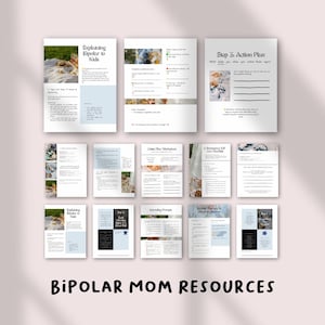 Resurser för upptagna mammor med bipolär sjukdom | Verktygslåda för psykisk hälsa för mammor | Anpassa med Canva