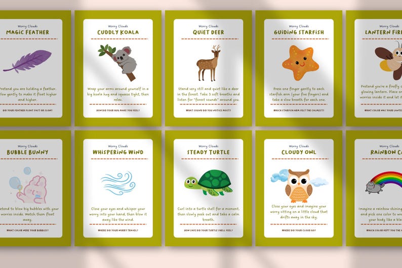 The Feelings First Aid Kit | Kids Feelings Cards, Emotional Regulation Tools, Calm Down Activities, Therapy Coping Cards for Children image 9