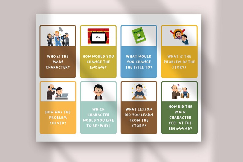 Narrative Discussion Cards for Kids | Storytelling Prompts | Reading Comprehension & Writing Activities | ESL Speaking Cards Printable image 5