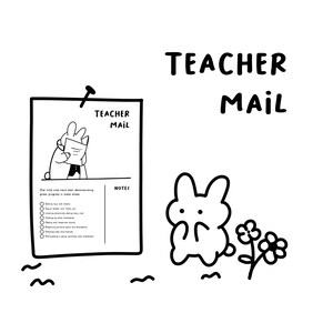 Adorable Teacher Mail for Chilcare - Teacher Brag Note - Printable Note