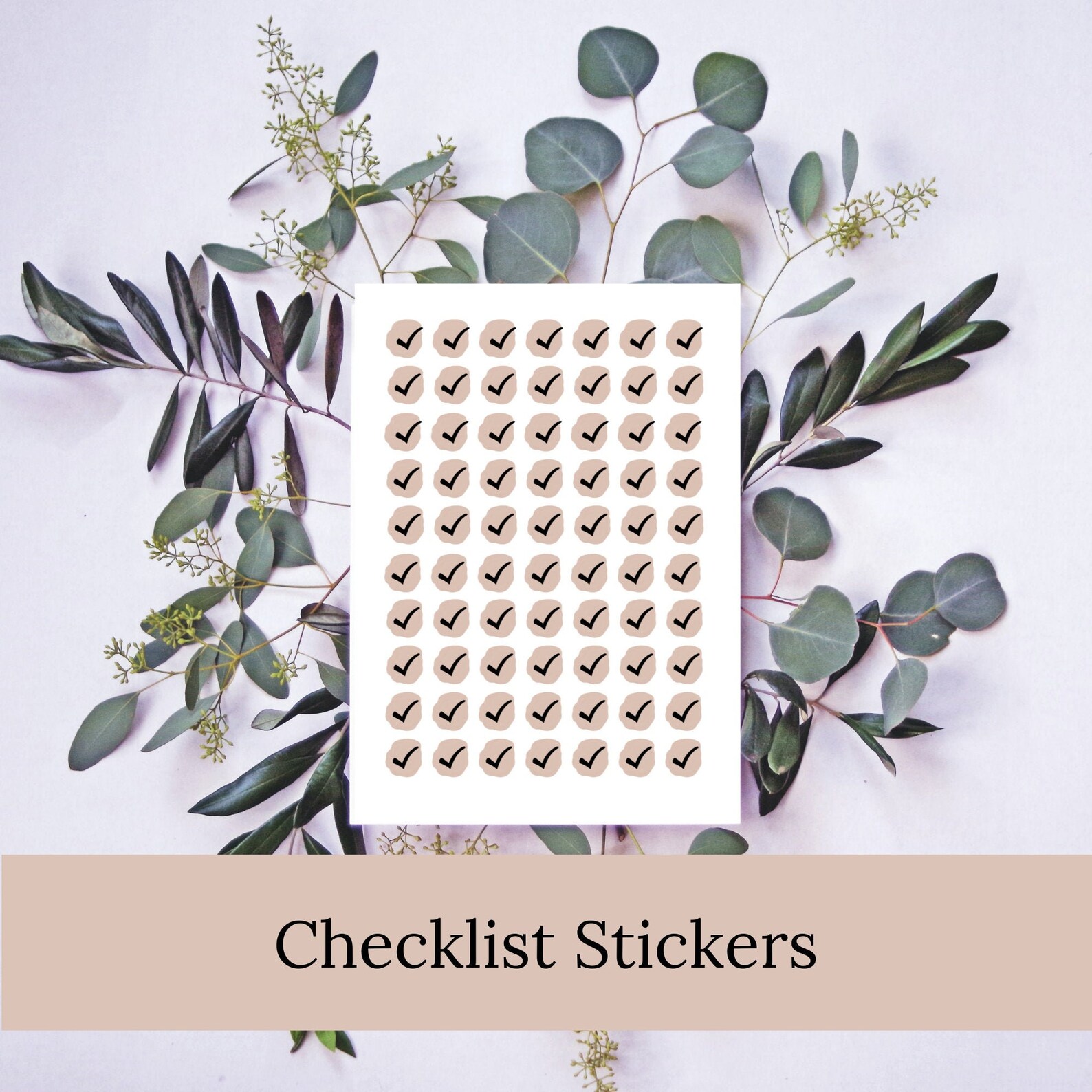 Checklist Stickers Sheet Printable - Etsy