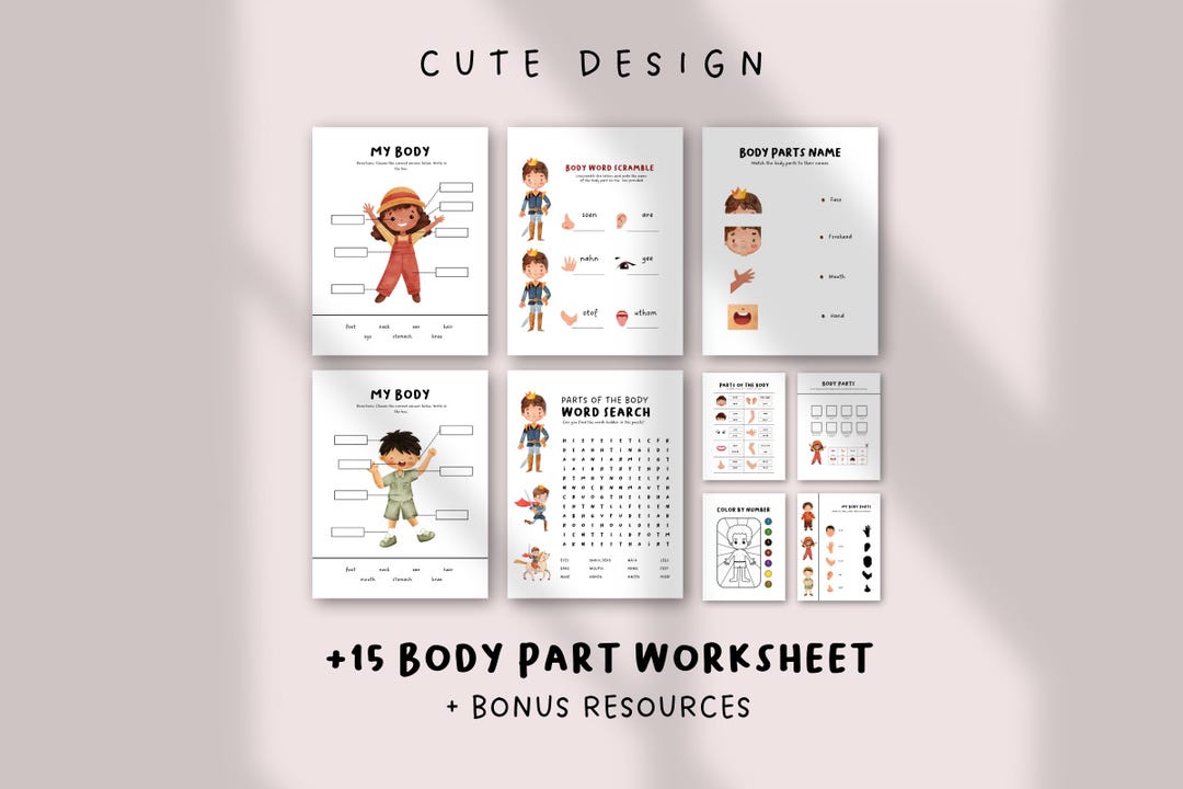 15+ Body Parts Activities for Kids | Fun Learning Worksheets ...