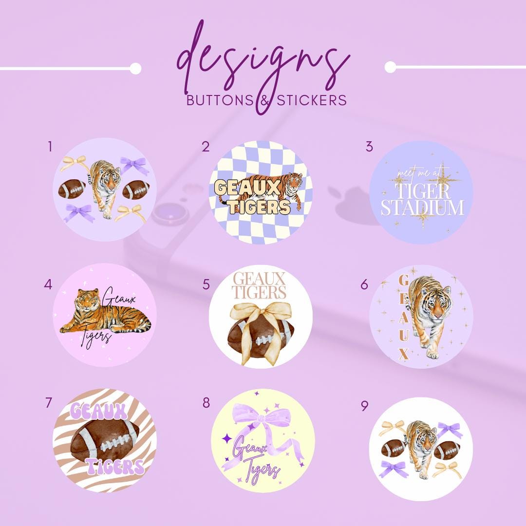 2.25” or 3” LSU Game Day Buttons/ Pins. - Etsy