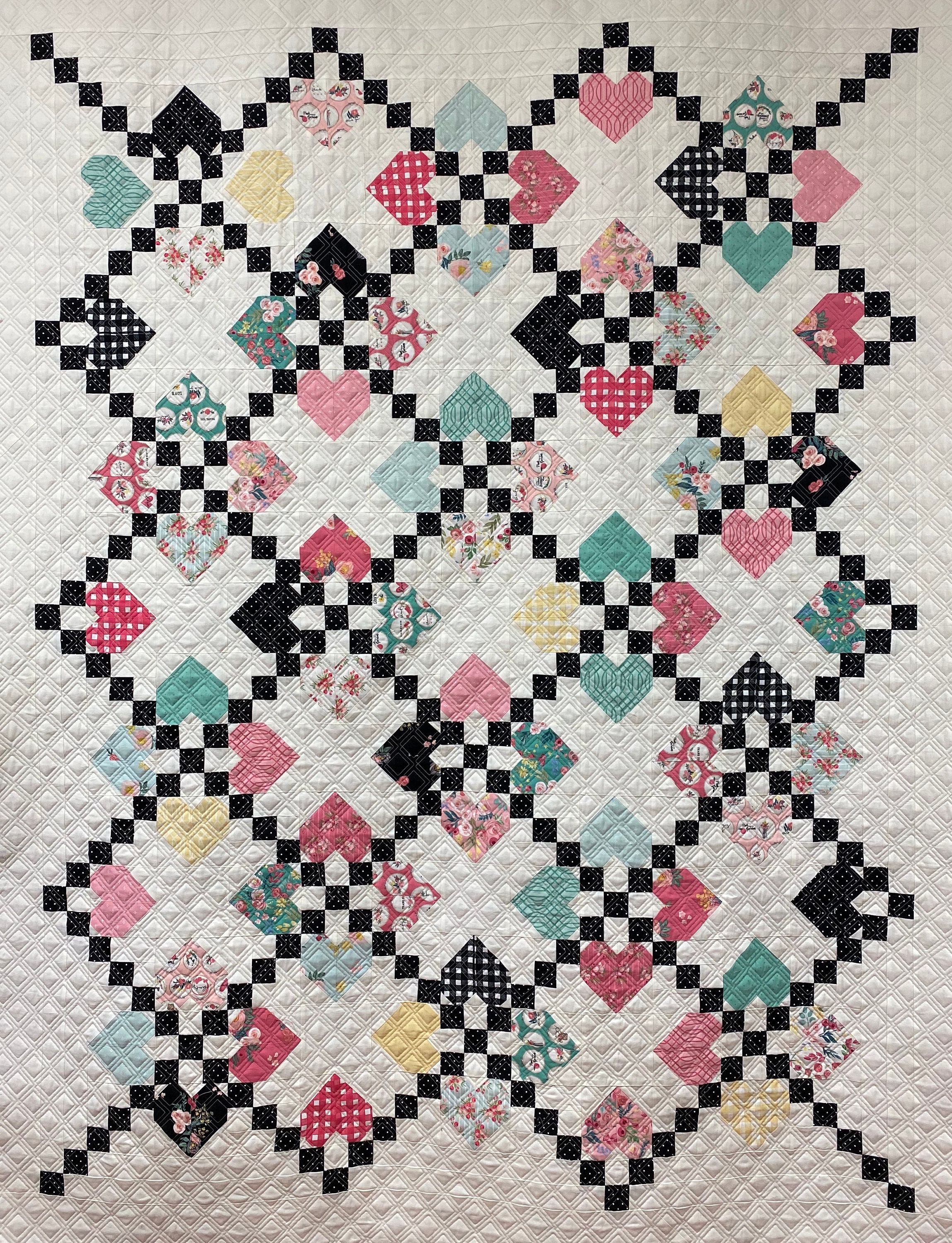 Cross My Heart Quilt Kit - Etsy