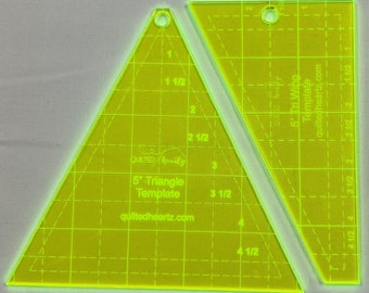 Acryl Quilt Vorlagen: Dreieck, Quadrat, Trapez & Keil