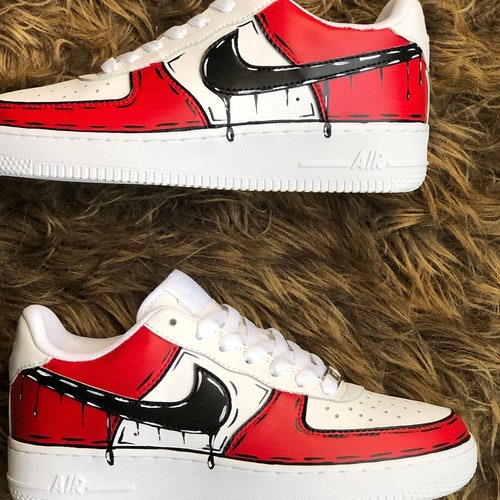 black sharpie air force ones