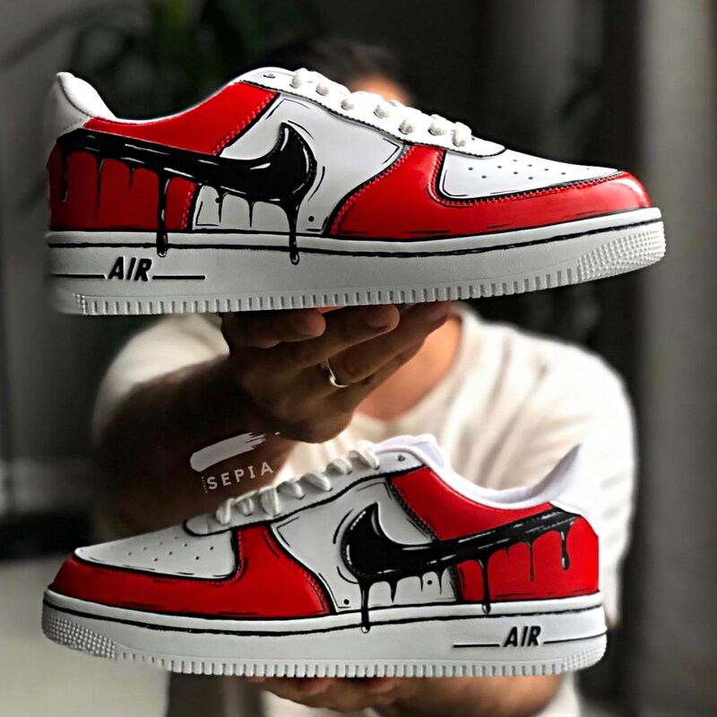 air force 1 paint drip