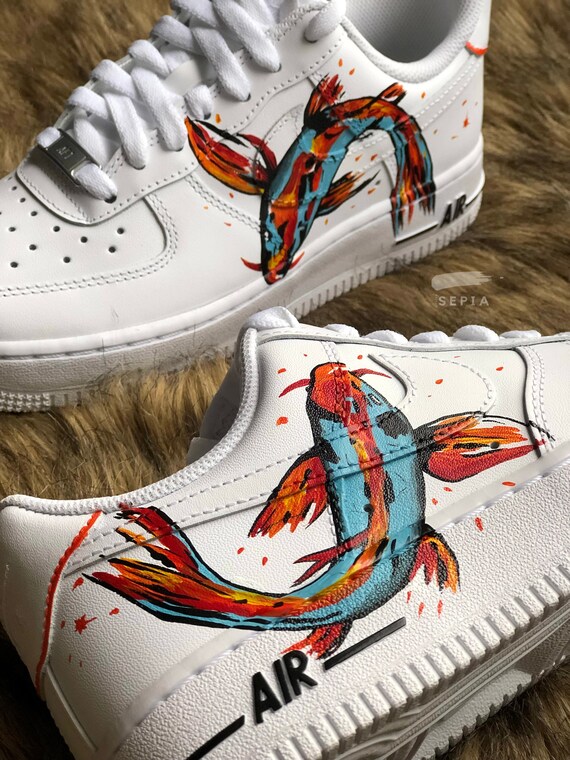 Dancing Fish Custom Nike Air Force 1 