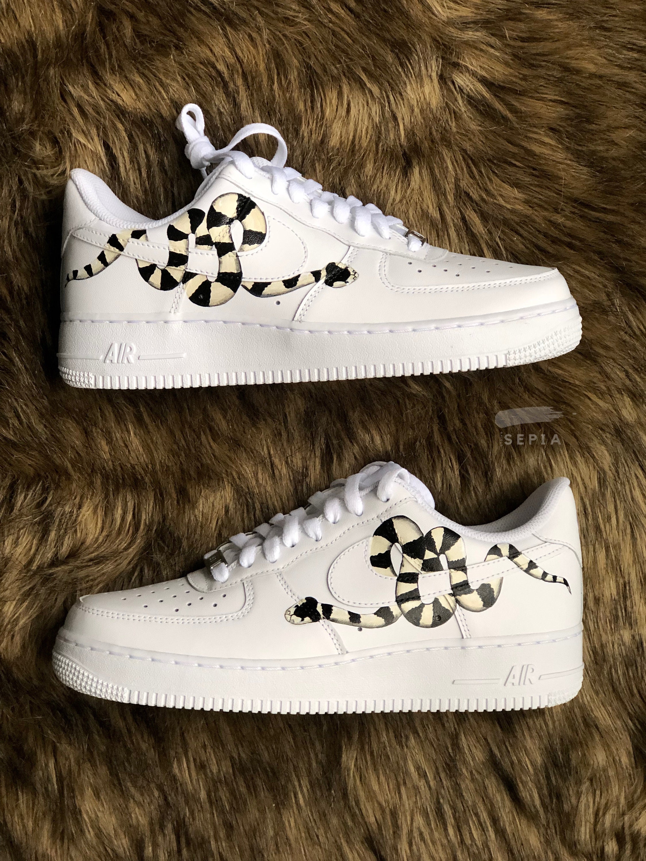 Checkers Snake Custom Nike Air Force 1 