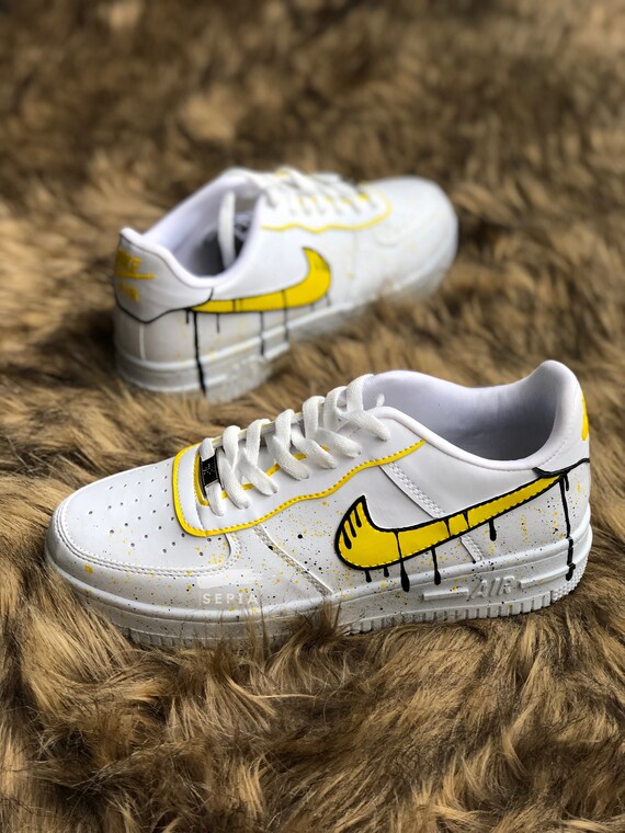 custom yellow af1