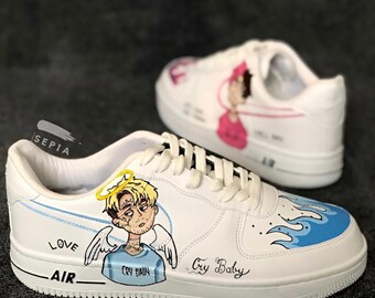 Lil Peep Custom Air Force 1 07 | Etsy