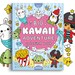 40 Printable Big Kawaii Adventure Coloring Pages - Digital Download Coloring Book PDF. Cute and Fun Book For Kids & Adults
