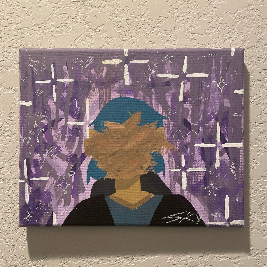 Trippy No Face Painting Etsy