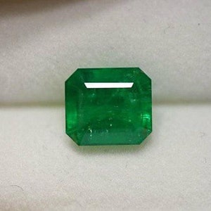 Natural Emerald Colombian 4.40ct Octagon loose gemstone faceted stone Emerald Gemstone Birthstone Emerald Handmade Gift For Her Ston Jewelry