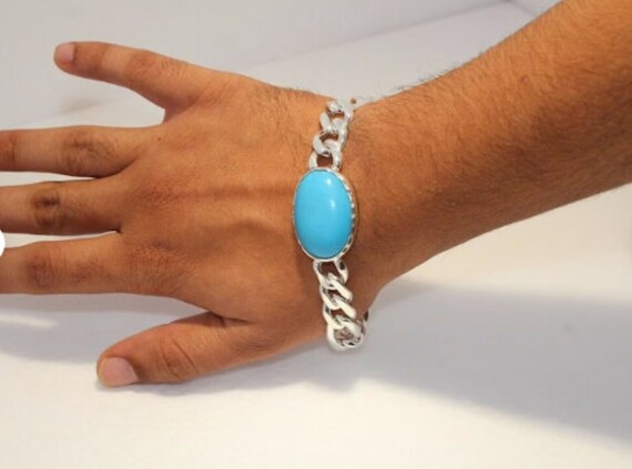 Mens turquoise bracelet hotsell salman khan style