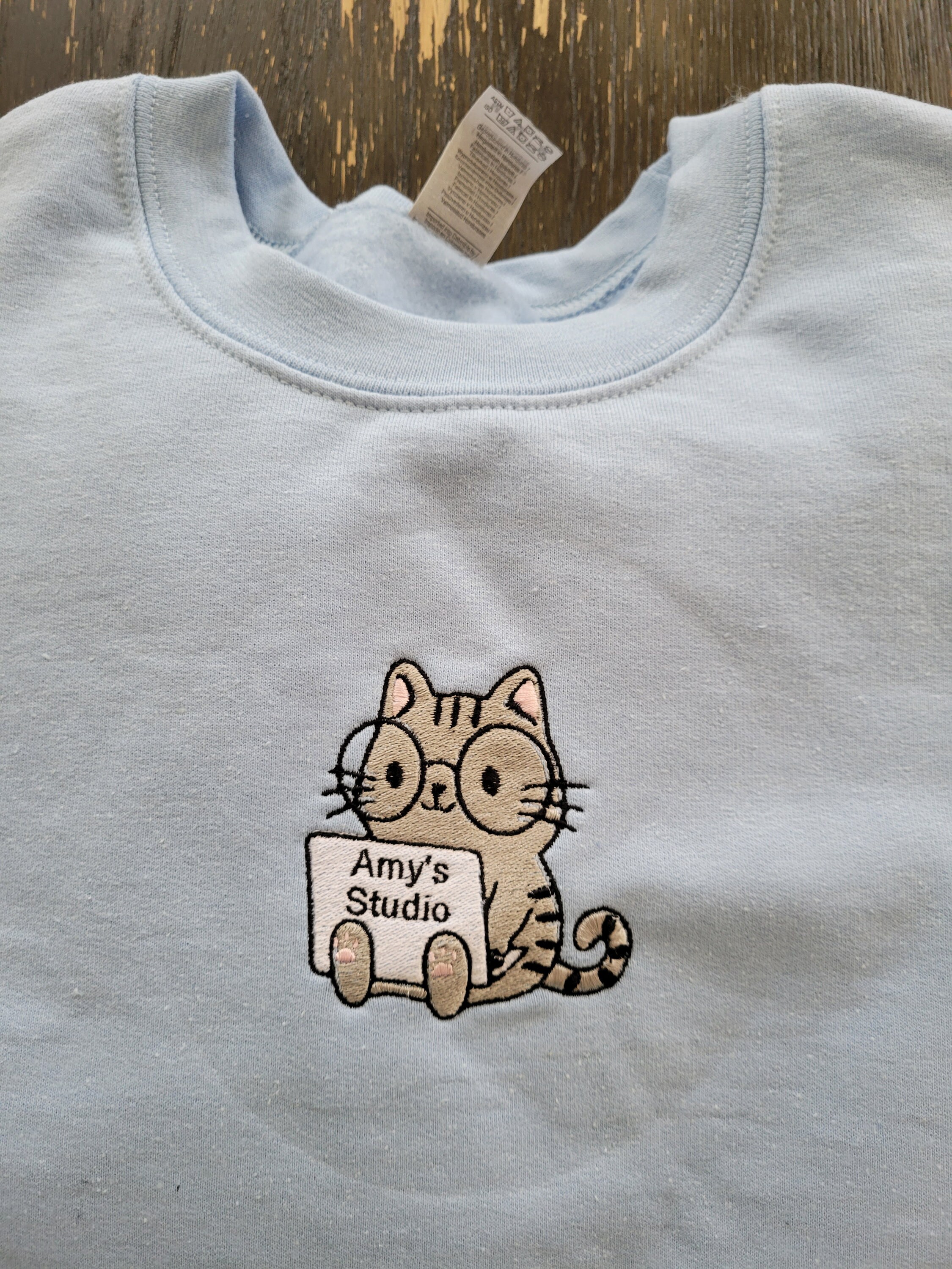 epine New york embroidery cat sweat - 通販 - guianegro.com.br