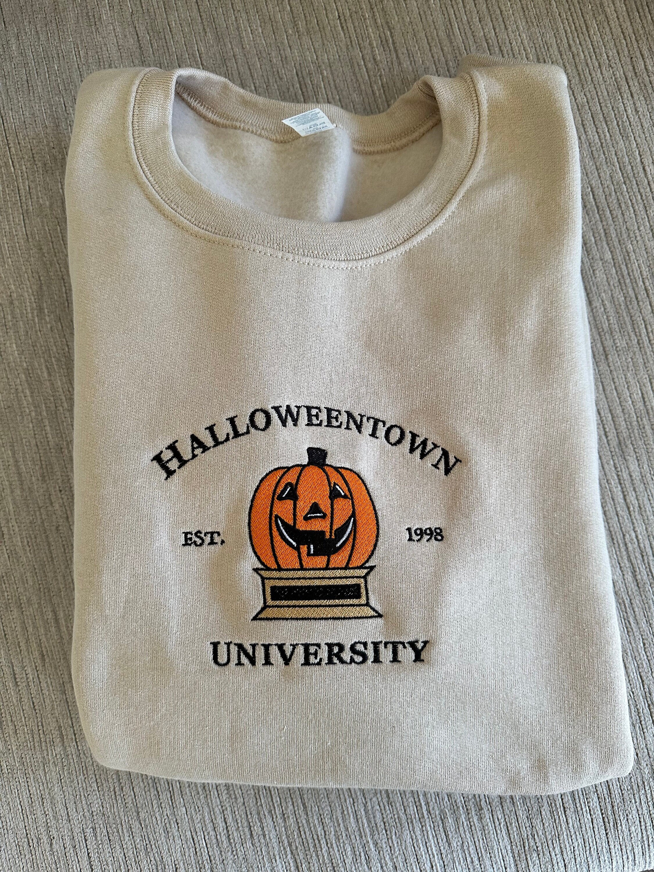 Halloweentown University Crew | Halloweentown Embroidery crewneck | Halloweentown university Sweatshirt | Fall Halloween Crewneck Sweatshirt