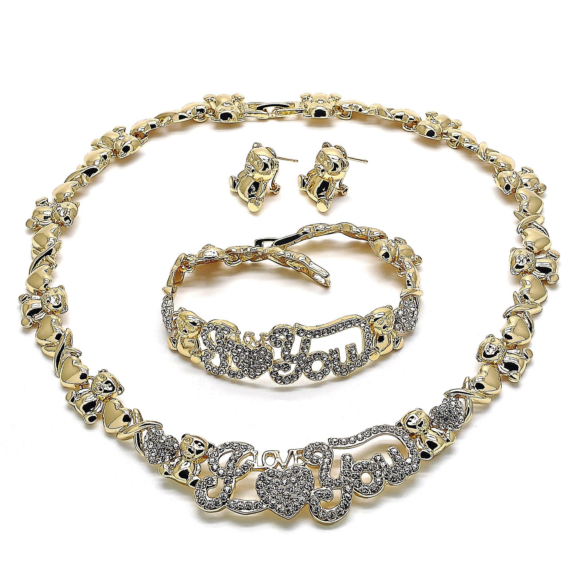 Gold Jewelry Set HUGS \u0026 KISSES Xo Set 
