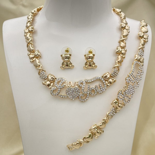 Real Gold Xoxo Chain Etsy