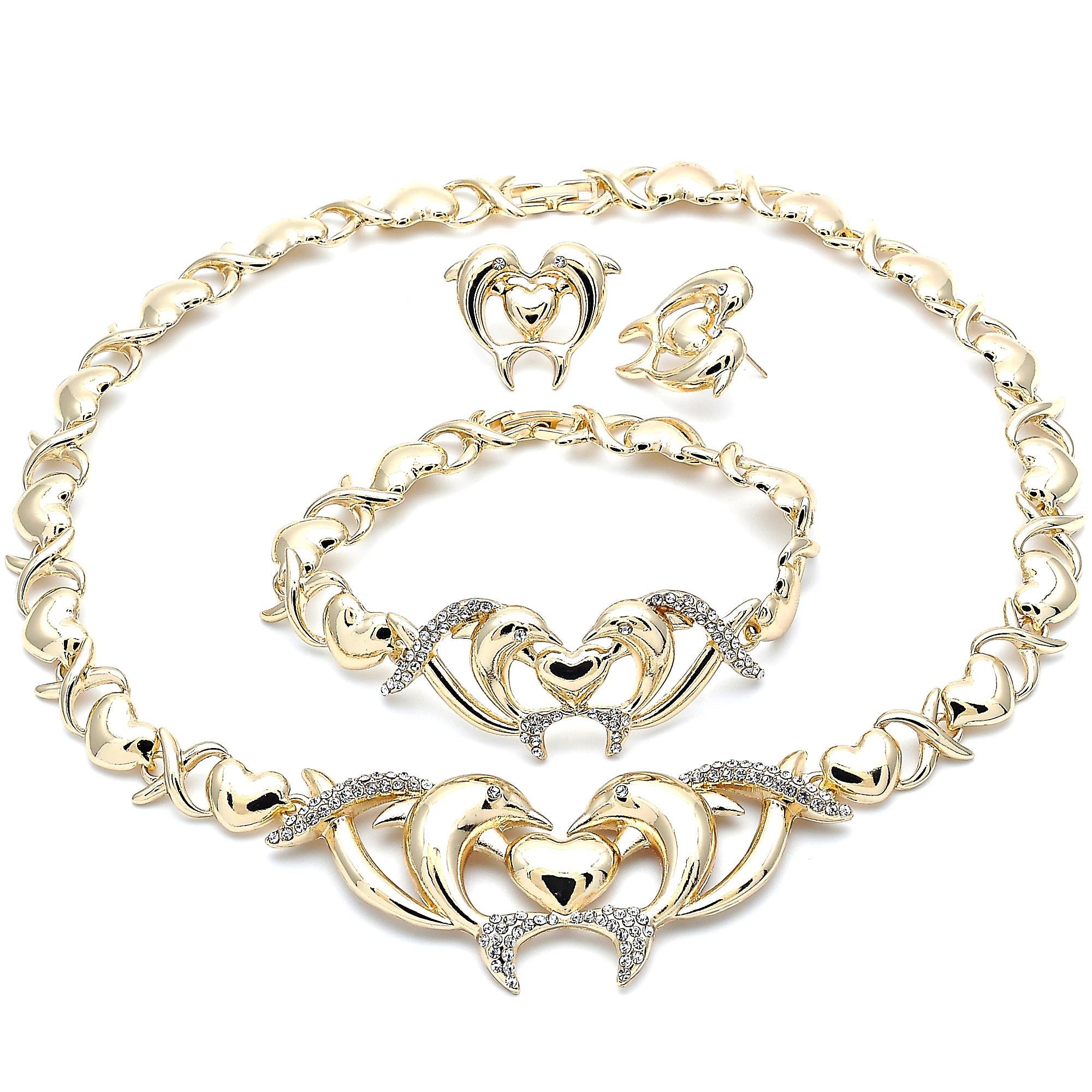 Gold Jewelry Set HUGS \u0026 KISSES Xo Set 