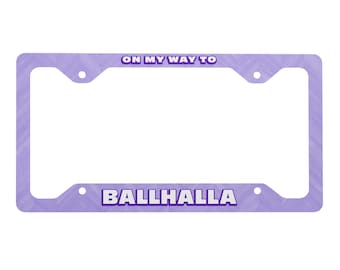 De camino a Ballhalla / Marco de matrícula de metal