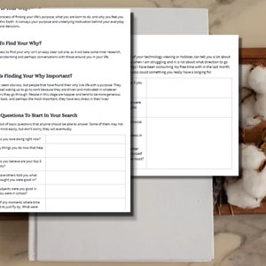 Finding Your Why Worksheet Printable - Etsy