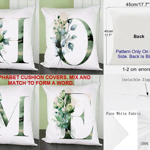 Alphabet Cushion Etsy