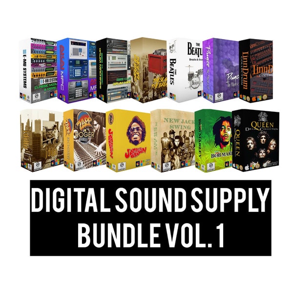Digital Sound Supply Bundle KONTAKT + WAV Files (Akai MPC, Reason, Ableton Live, Pro Tools, Logic, Etc)