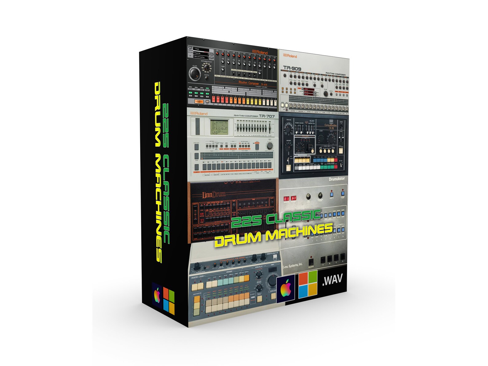 225 Classic Drum Machines Collection WAV ableton Live, Logic, Pro Tools, MPC, Reason Etsy