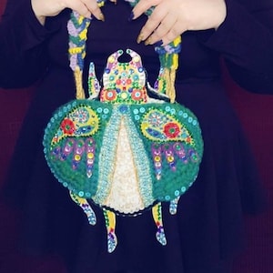 Bedazzled Scarab Bag