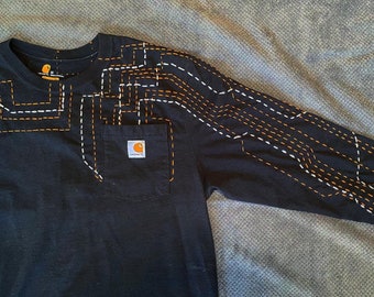 Circuit Board Embroidered Shirt