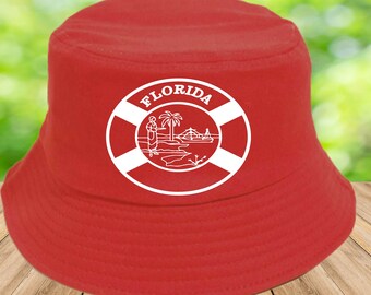 Florida Bucket Hat Unisex Hat Foldable 