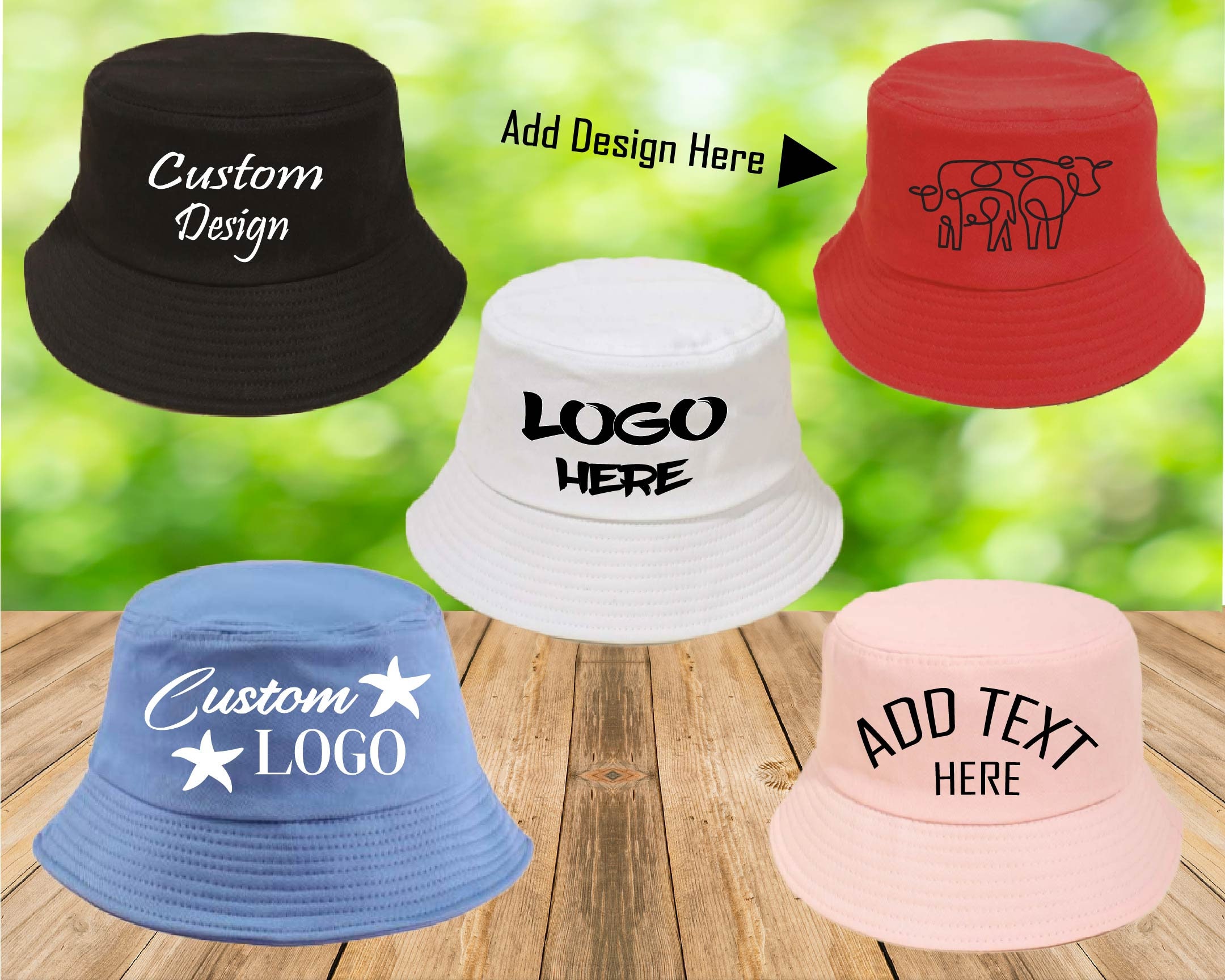 Custom Bucket Hat Personalized Bucket 