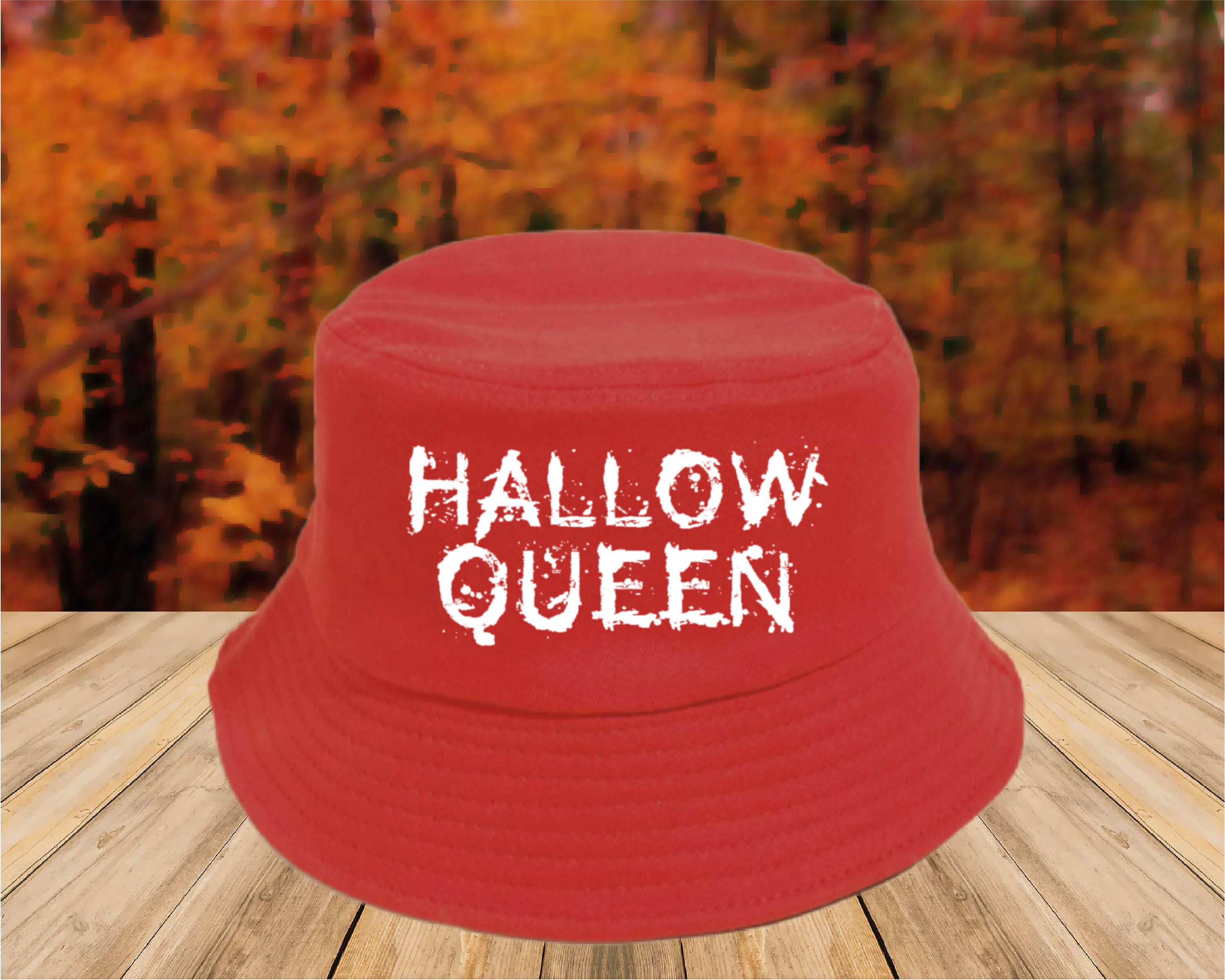 Scary Halloween Bucket Hat Hallow Queen 