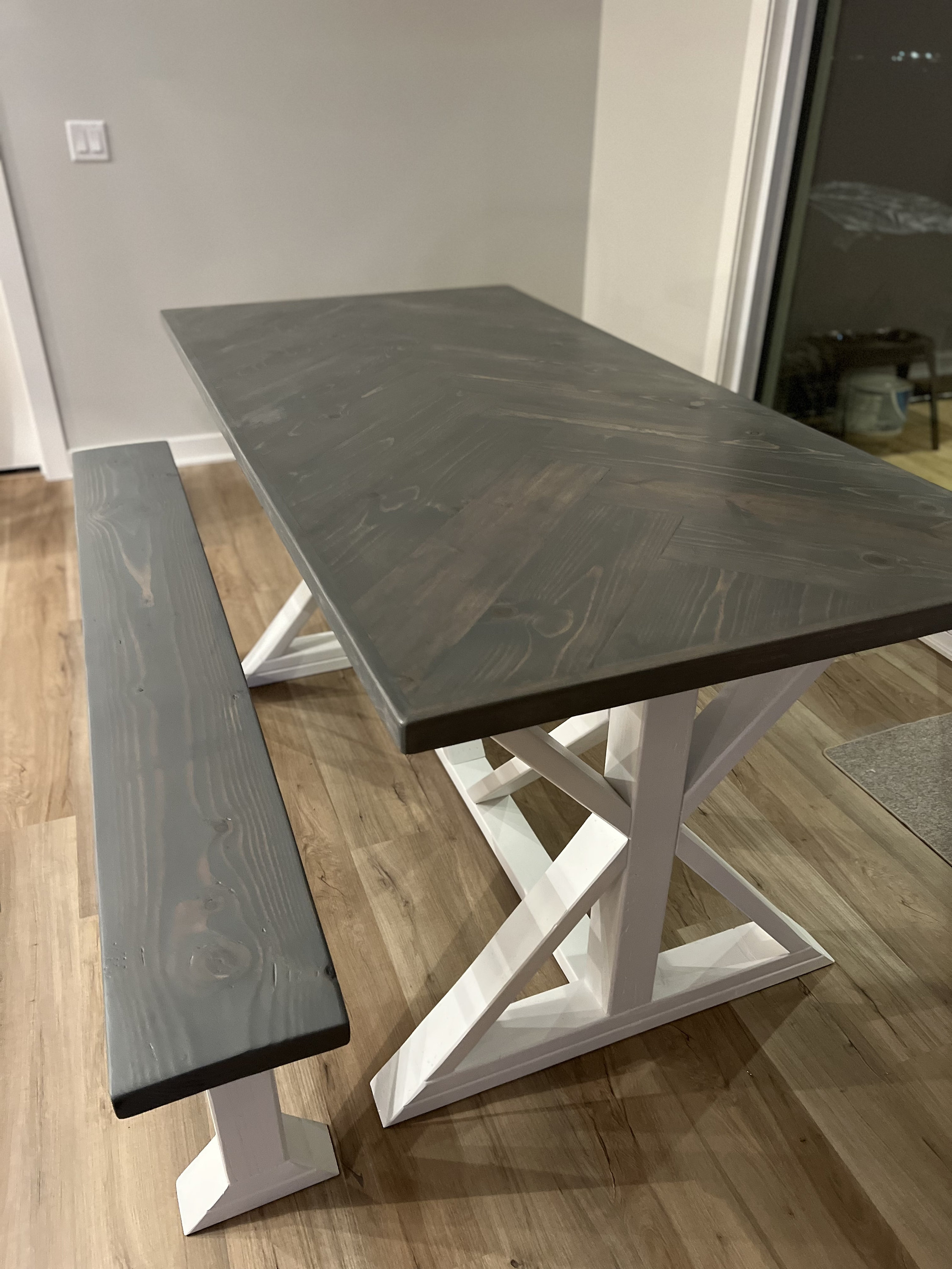 【LIFE FURNITURE 】HERRINGBONE TABLE Herringbone Dining Table - Etsy Canada