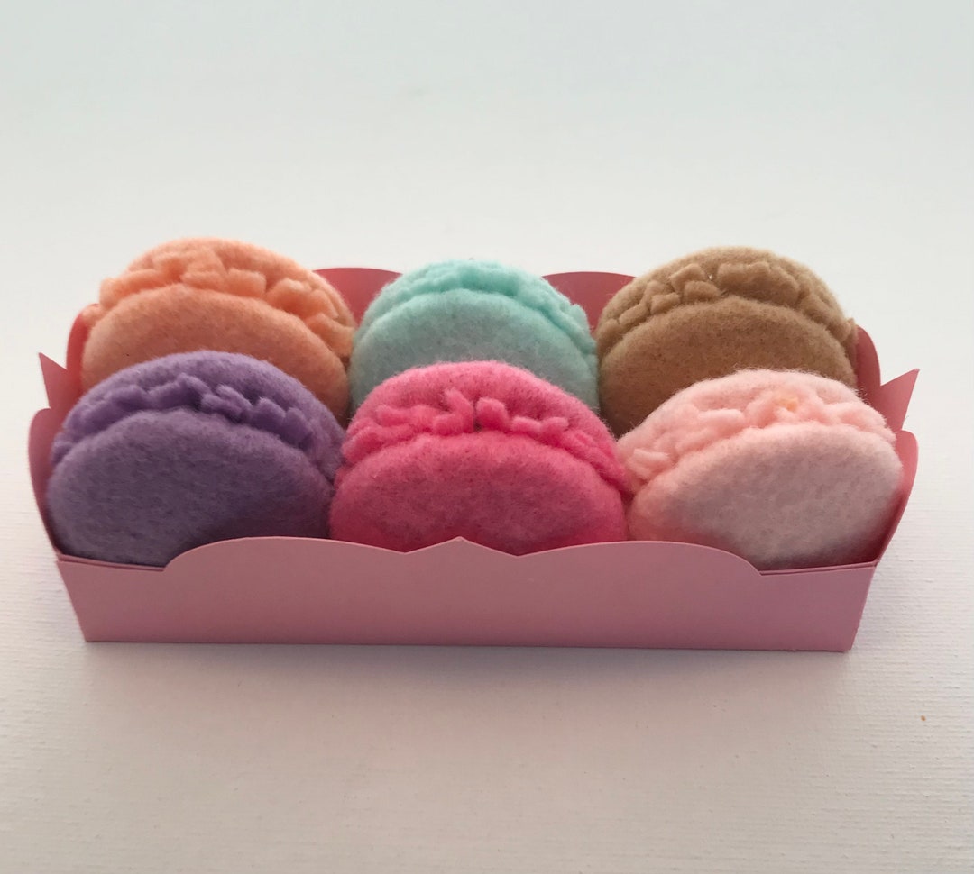 Macarons Play Felt Food Etsy