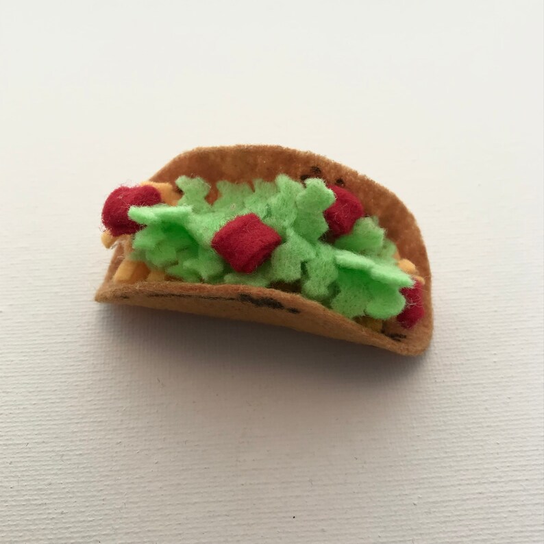 Mini Tacos Play Felt Food Etsy