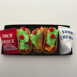 Mini Tacos Play Felt Food