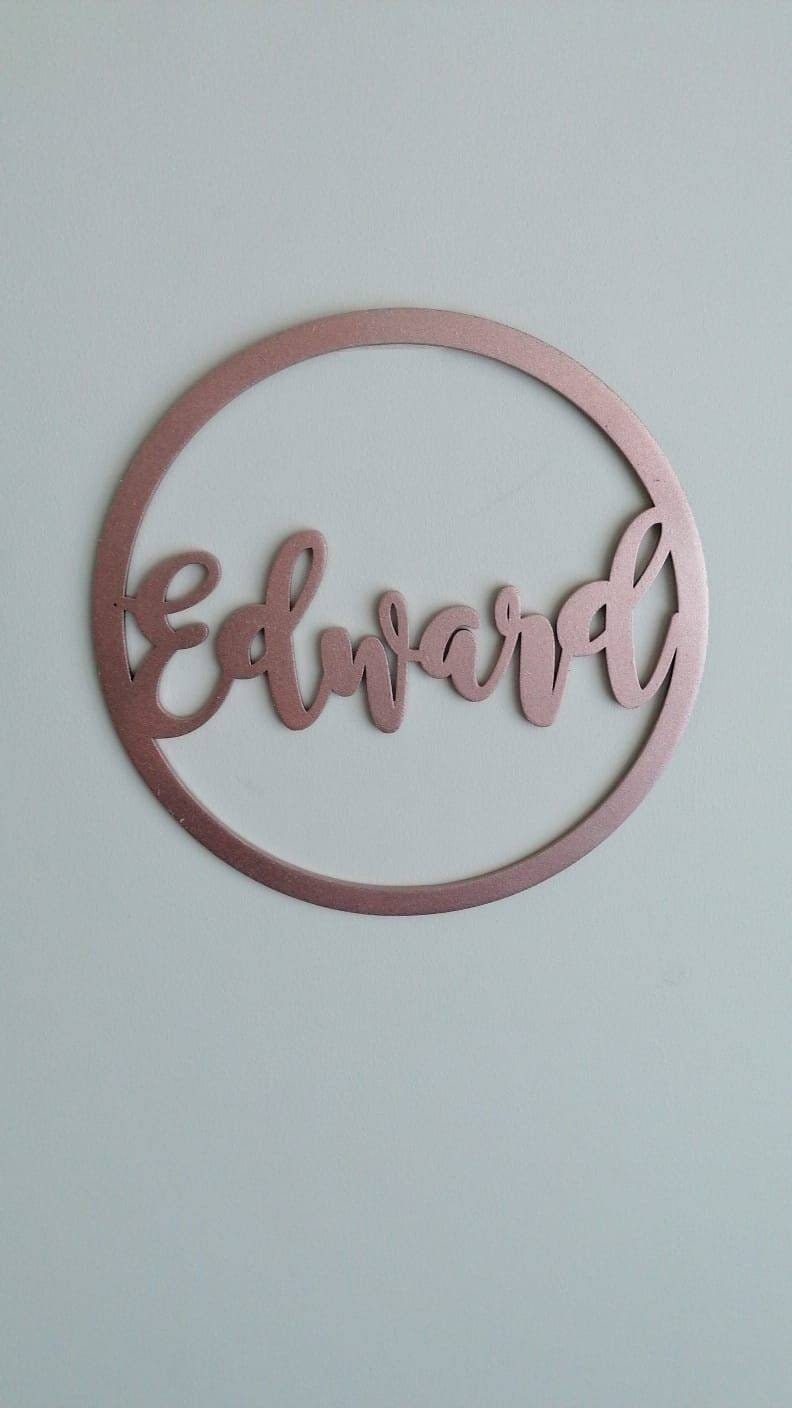 Children's Name Wall Hanging Circle Etsy UK