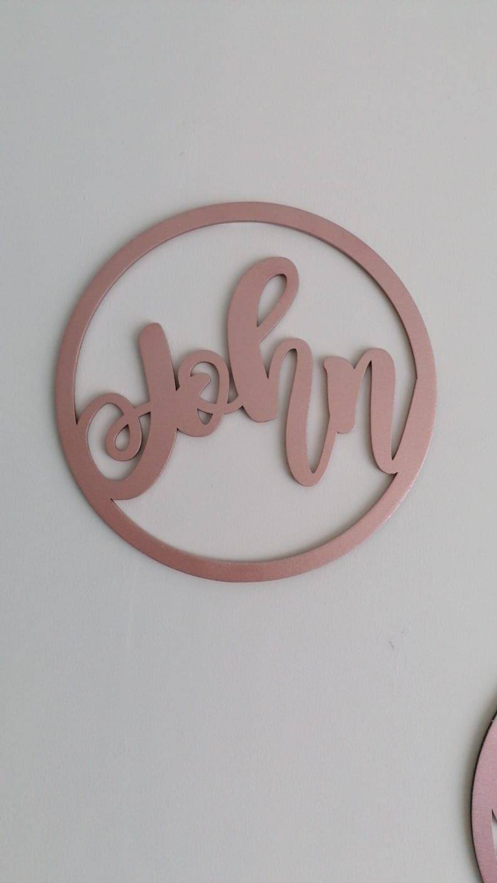 Children's Name Wall Hanging Circle Etsy UK