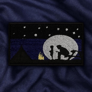 Father and Child Patch/Iron-On Applique for Jackets & Backpack/Clothing/Hat/Nature Gift/Wilderness/Adventure Patch/Park Patch