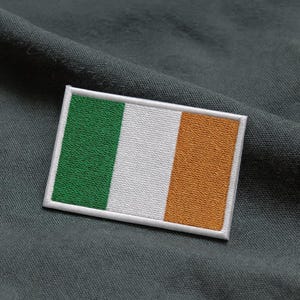 Parche de bandera de Irlanda, termoadhesivo o para coser en hombros, uniformes, chaquetas, disfraces, mochilas, clubes de motociclistas y veteranos militares.