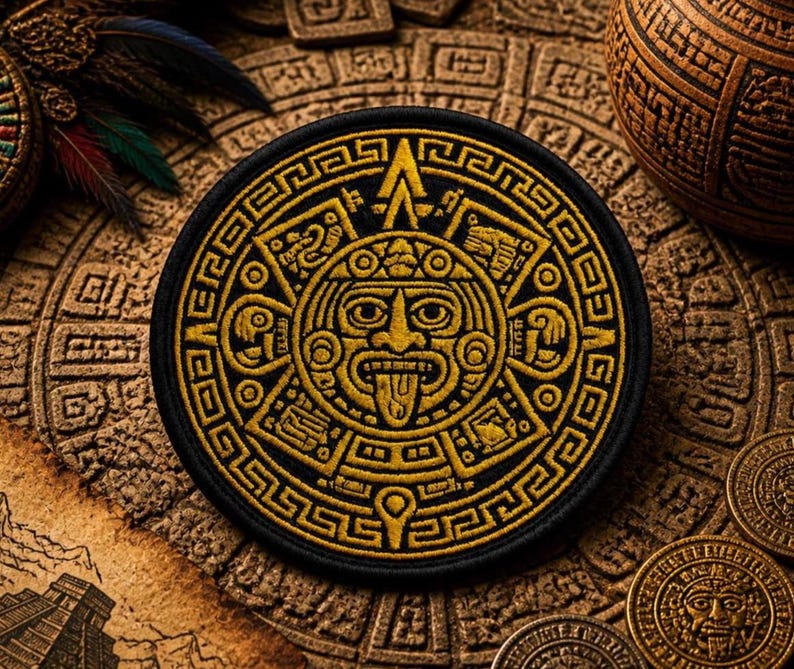 Aztec Empire Patch/iron-on Patch/mesoamerican/native American/mexico ...