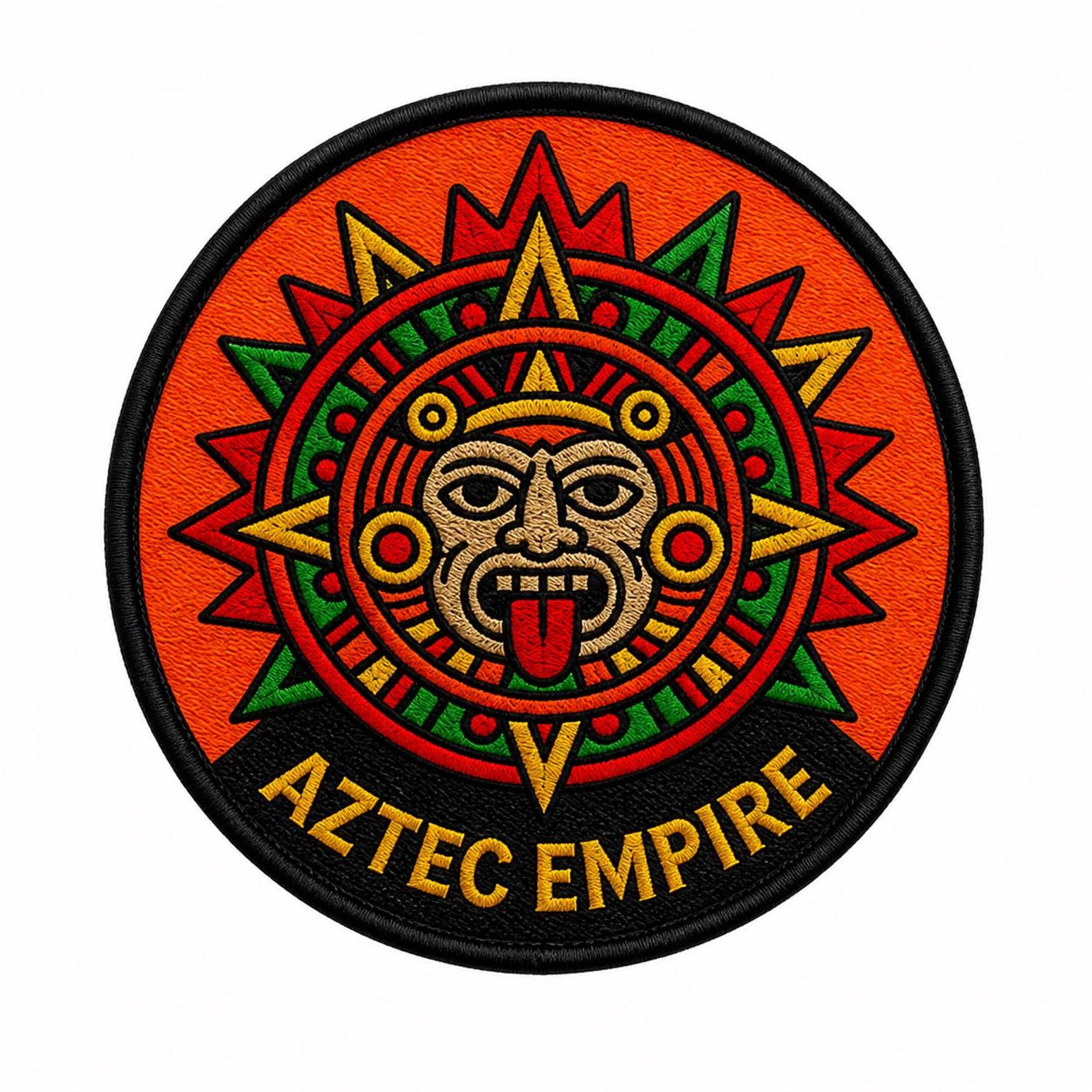 Aztec Empire Patch/iron-on Patch/mesoamerican/native American/mexico ...
