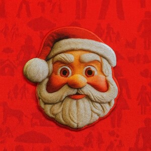 Mikołaja Patch Żelazko-Naszywane Jolly Holiday Applique na Kurtkę Plecak Kamizelka Odzież, Choinka Pończochy, Torba Prezentowa, Świąteczna, Biegun Północny