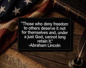 Parche con cita de Abraham Lincoln / Parche termoadhesivo / Parches inspiradores / Aplique para coser en chaquetas, ropa, mochilas, regalos con mensajes motivacionales